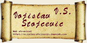Vojislav Stojčević vizit kartica